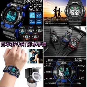 [J012093]日本SPORT 男裝電子手錶