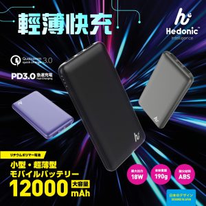 [J101071]Hedonic Intelligence 12000mAh power Bank 充電池 12000mAh power Bank