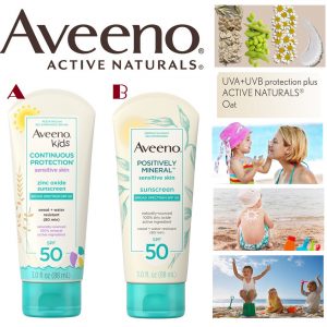 [X102271]AVEENO® Zinc Oxide Mineral Sunscreen SPF50 3OZ 防曬乳