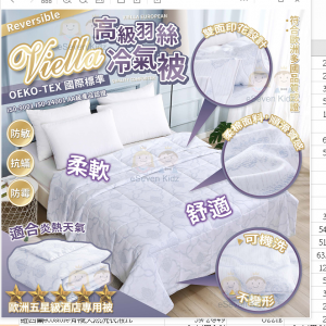 [E206082] VIELLA 酒店專用羽絲冷氣被