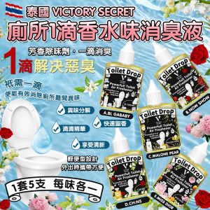 [I506244]泰國 Victory Secret 廁所1滴香水味消臭液 （1盒5支）
